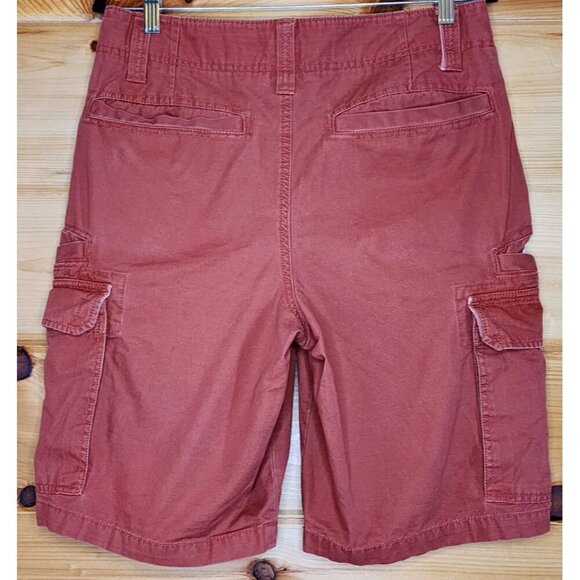 Men's Red Camel 8 Pocket Cargo Shorts, Size 31, Color Burnt Orange - Picture 12 of 16
